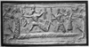 Marduk destroying Ti&acirc;mat, who is here represented in the form of a huge serpent.  From a seal-cylinder in the British Museum. [No. 89,589.]