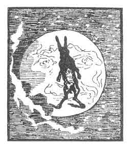 S&Acirc;KYAMUNI AS A HARE IN THE MOON.<br> <i>Collin de Plancy's</i> ''<i>Dictionnaire Infernal</i>.''