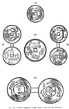 FIG. 90.TEMPLE MEDALS FROM CHINA: DRAGON AND PHNIX.