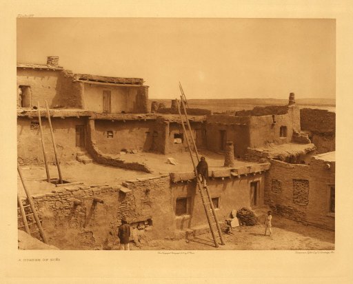 A corner of Zu&ntilde;i: photograph by Edward S. Curtis