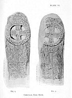 PLATE VI.<br> FIG. 1.&nbsp;&nbsp;&nbsp;&nbsp;&nbsp;&nbsp;&nbsp;&nbsp;&nbsp;&nbsp;&nbsp;&nbsp;&nbsp;&nbsp;&nbsp;&nbsp;&nbsp;&nbsp;&nbsp;&nbsp;&nbsp;&nbsp;&nbsp;&nbsp;&nbsp;&nbsp;&nbsp;&nbsp;&nbsp;&nbsp;&nbsp;&nbsp;&nbsp;&nbsp;&nbsp;&nbsp;&nbsp;&nbsp;&nbsp;&nbsp;FIG. 2.<br> CROSS-SLAB, KIRK BRIDE.