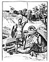 ''She nigher drew, and saw that joyous end:<BR>
Then God she prayed and thankt her faithfull Knight<BR>
That had atchievde so great a conquest by his might.''<BR>
&nbsp;&nbsp;&nbsp;&nbsp;&nbsp;&nbsp;&nbsp;&nbsp;&nbsp;&nbsp;&nbsp;&nbsp;&nbsp;&nbsp;&nbsp;&nbsp;--Page 86.