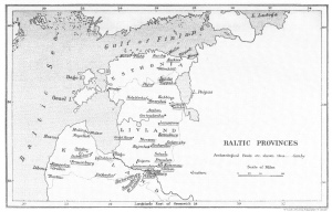 3. The Baltic Provinces, showing Arch&aelig;ological Finds.