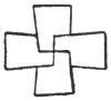 FIG. 19. CROSS ON A RUNIC STONE FROM SWEDEN. (LUDWIG M&Uuml;LLER, p. 94, fig. a.)