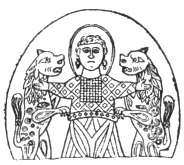 FIG. 36. ON AN OLD CHRISTIAN STAFF. (MARTIN et CAHIER. M&eacute;langes d’arch&eacute;ologie, vol. ii., pl. xviii.)